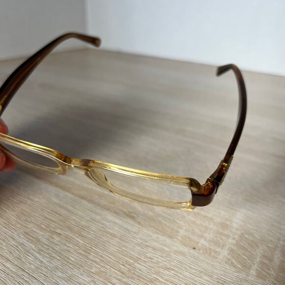 Chanel 3064-B c.756 Eyeglasses Translucent Beige Brown Frames 51-17-135 Italy - Picture 9 of 12